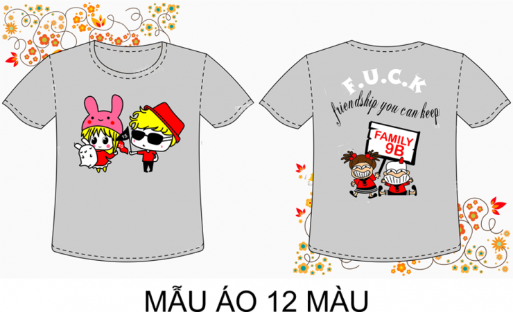 Mẫu áo đồng phục lớp 9B trường THCS Đinh Tiên Hoàng Hà Nội u1430