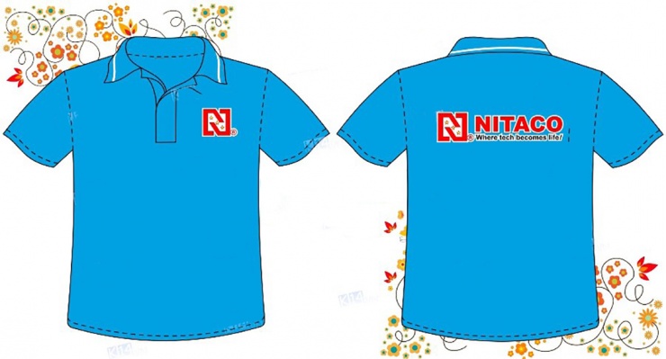 Mẫu áo đồng phục cty Nitaco Hà Nội u1435