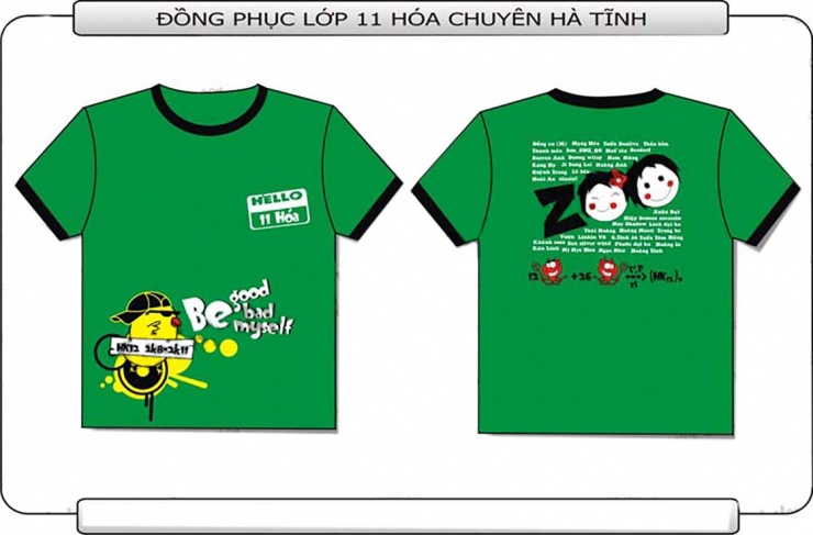 Mẫu áo đồng phục lớp 11 Hóa THPT Chuyên Hà Tĩnh u2687
