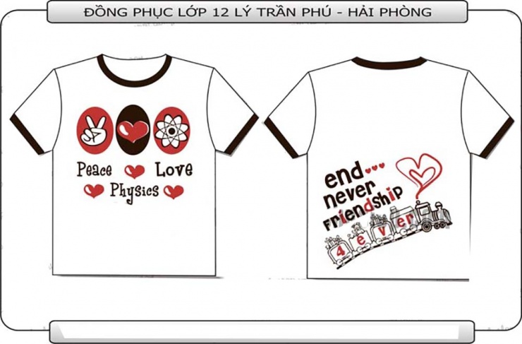 Mẫu áo đồng phục lớp 12 Lý THPT Trần Phú Hải Phòng U2394
