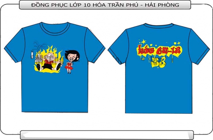 Mẫu đồng phục lớp 10 Hóa THPT Trần Phú Hải Phòng u2398