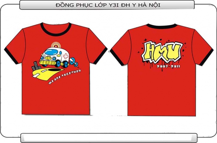 Mẫu đồng phục lớp Y3I ĐH Y Hà Nội u2401