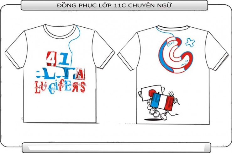Mẫu đồng phục lớp 11C Chuyên Ngữ THPT Phan Đình Phùng Hà Nội u2404