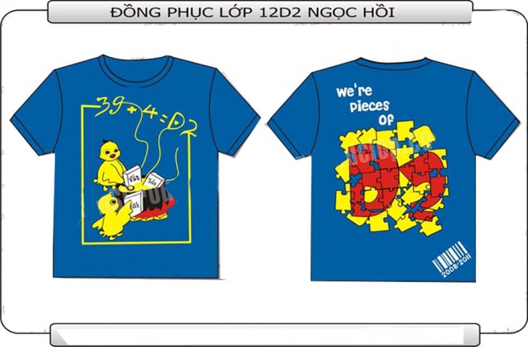 Mẫu đồng phục lớp 12D2 THPT Ngọc Hồi Hà Nội u2416