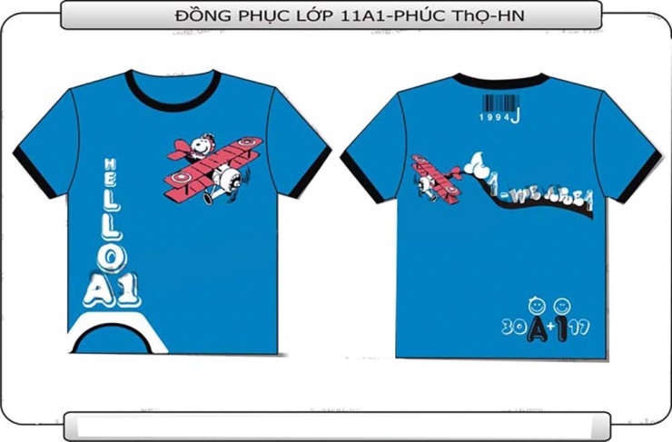 Mẫu đồng phục lớp 11A1 THPT Phúc Thọ Hà Nội u2419
