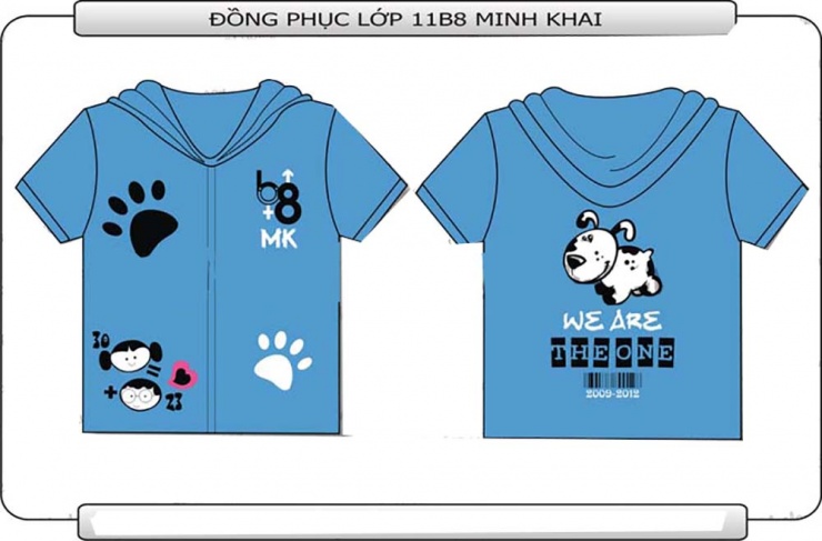 Mẫu đồng phục lớp 11B8 THCS Minh Khai Hà Nội u2421