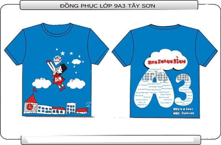 Mẫu đồng phục lớp 9A3 THCS Tây Sơn Hà Nội u2424