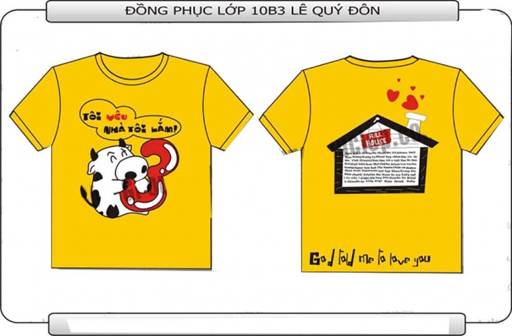 Mẫu đồng phục lớp 10B3 THPT Lê Qúy Đôn Hà Nội u2425