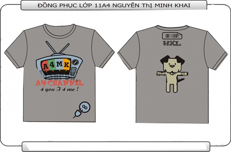 Mẫu đồng phục lớp 11A4 THPT Nguyễn Thị Minh Khai Hà Nội u2430