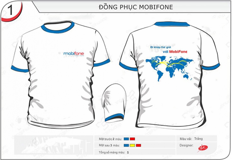 Mẫu áo đồng phục Mobifone Hà Nội u1727