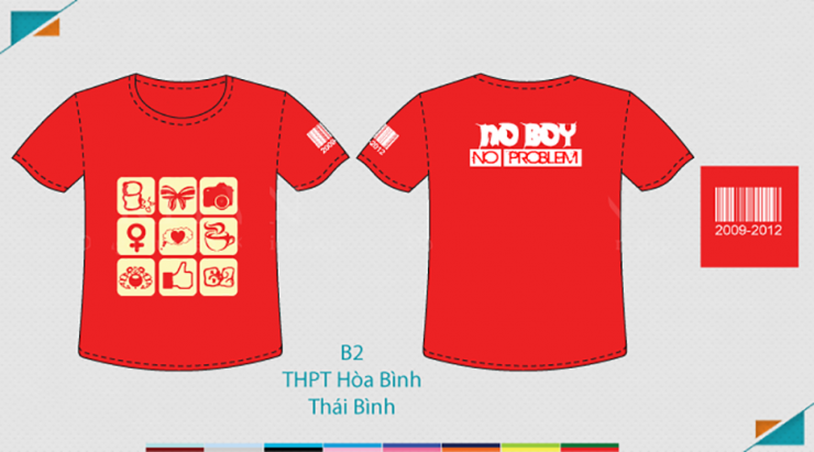 Mẫu áo lớp B2 trường THPT Hòa Bình Thái Bình