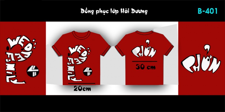Mẫu áo đồng phục lớp A3 THCS Chu Văn An Hải Dương u2357