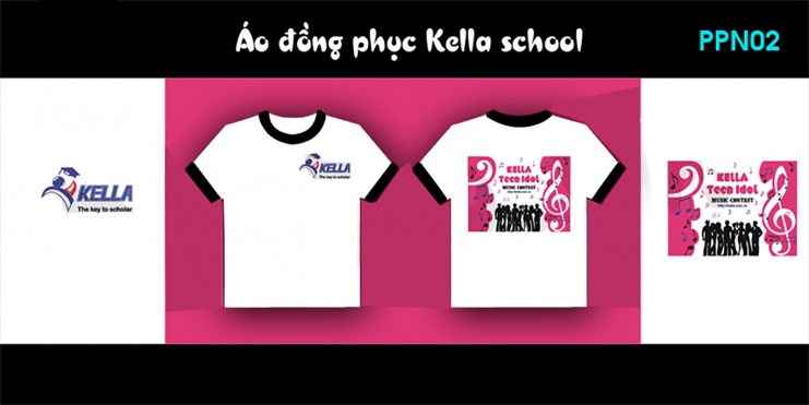 Mẫu áo đồng phục Kella school Hà Nội u2358