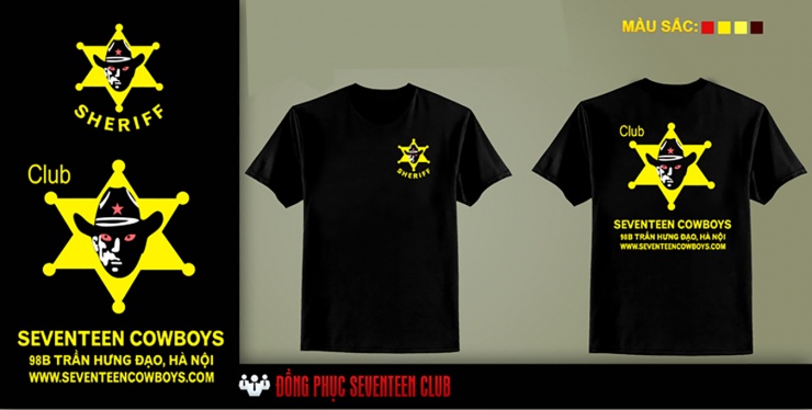 Mẫu áo đồng phục Seventeen Club Hà Nội u2359
