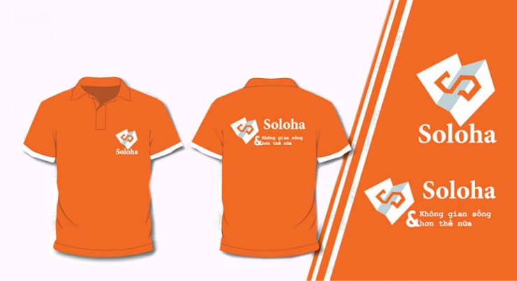 Mẫu áo đồng phục cty SOLOHA Hà Nội u2799