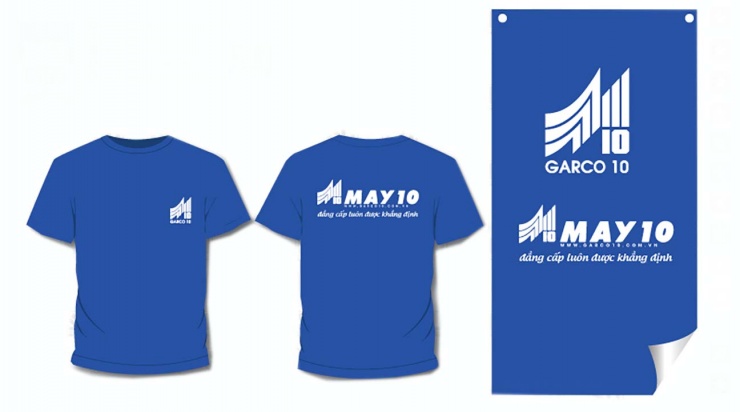 Mẫu áo đồng phục cty May 10 Hà Nội u2808