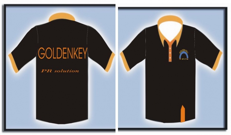 Mẫu áo đồng phục cty golddenkey u1238