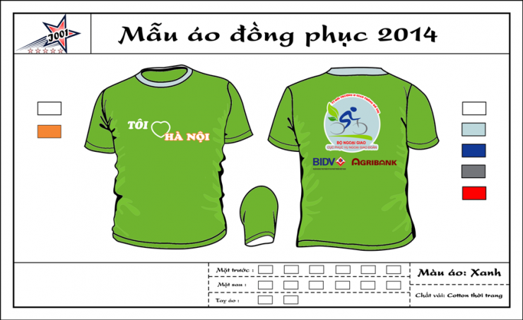 Mẫu áo đồng phục CLB Tôi yêu Hà Nội U1240