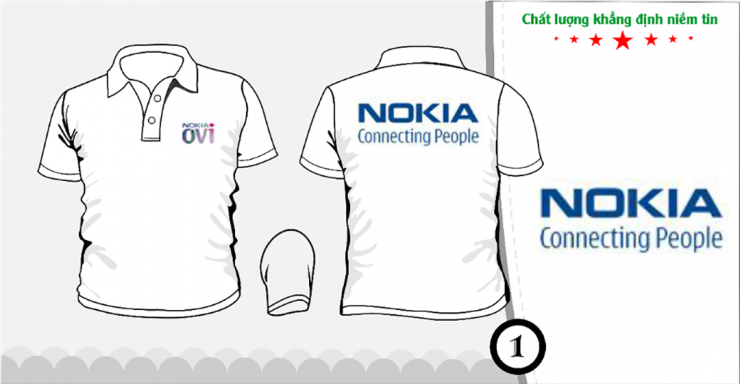 Mẫu áo đồng phục cty NOKIA Việt Nam u1265