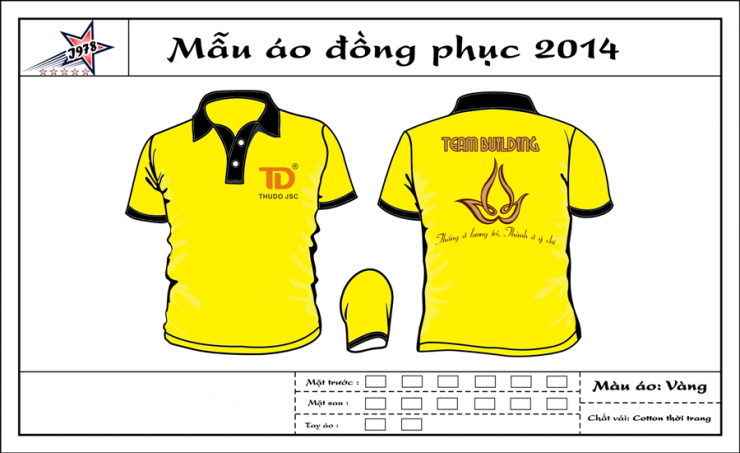 Mẫu áo đồng phục CTY Thu do JSC U1272