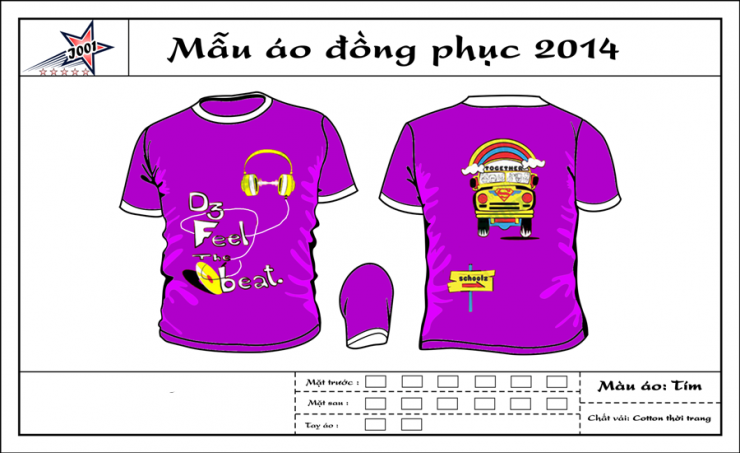 Mẫu áo đồng phục lớp D3 trường THPT Thăng Long Hà Nội u1298