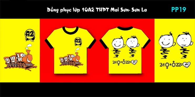  Mẫu áo đồng phục lớp 10A2 THPT Mai Sơn Sơn La u2367