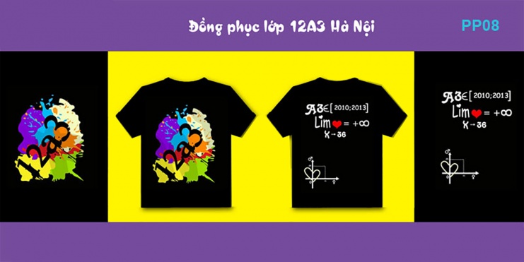  Mẫu áo đồng phục lớp 12A3 THPT Yên Viên Hà Nội U2368