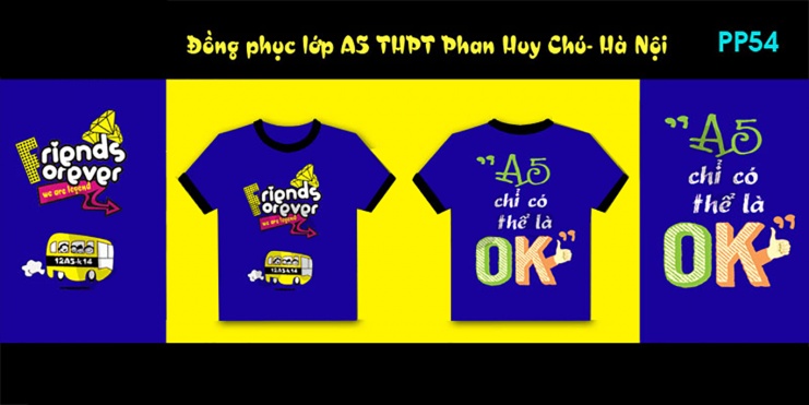  Mẫu áo đồng phục lớp A5 THPT Phan Huy Chú Hà Nội u2369