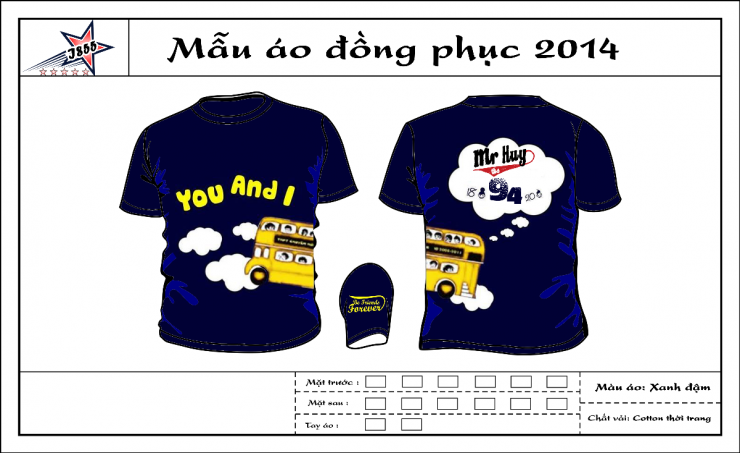 Mẫu áo đồng phục lớp A3 trường THPT Hai Bà Trưng Hà Nội u1289