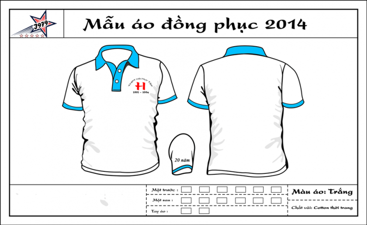 Mẫu áo đồng phục trường THPT Hà Huy Tân Quảng Nam u1292
